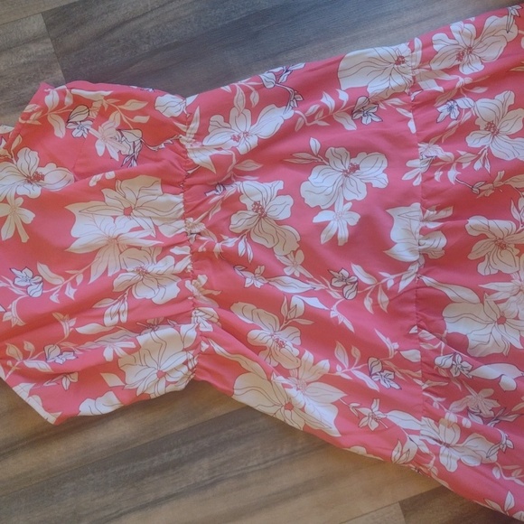 Anthropologie sanctuary pink and white floral maxi sun dress size xs - Picture 4 of 9